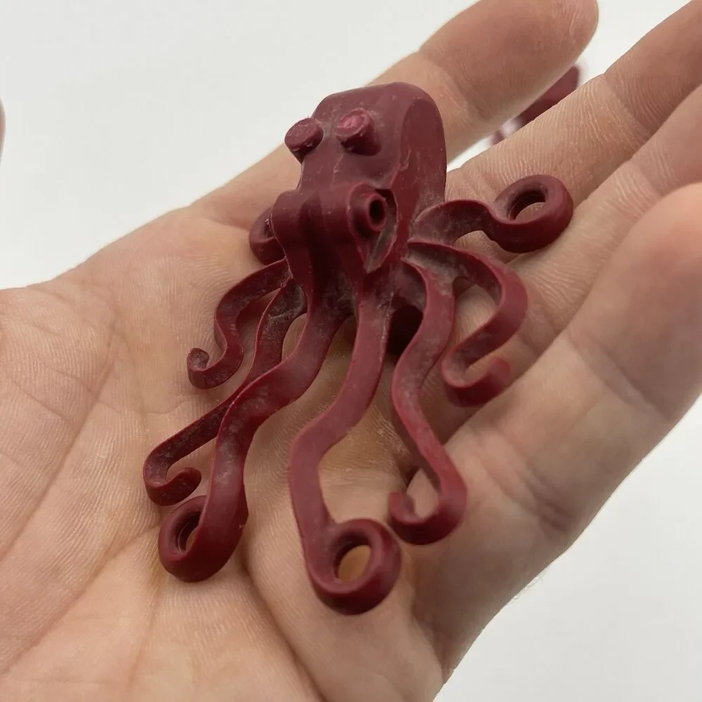 Lego Dark Red Octopus Minfigure 60090 60095 60165 60167 Retired CMF Bundle Lot
